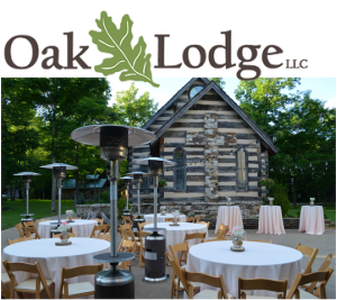 Set up for Reception at Oak Lodge 